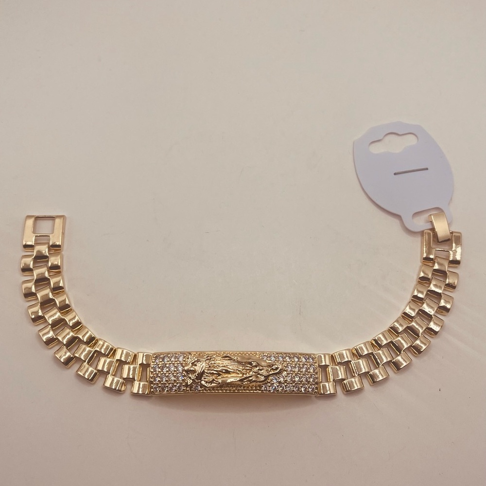 18k Gold filled bracelet virgin Guadalupe design